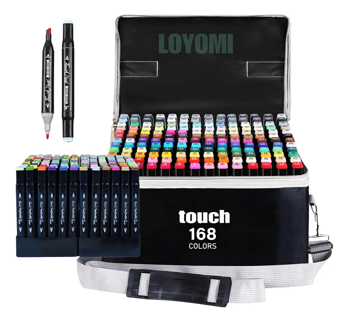 Marcadores Doble Punta Touch – Set Completo de 168 Colores